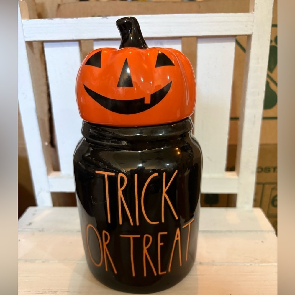 Rae Dunn Halloween Trick or Treat Baby Canister